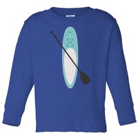 Vintage Summer Stand Up Paddle Board Sup Cute Gift Toddler Long Sleeve Shirt