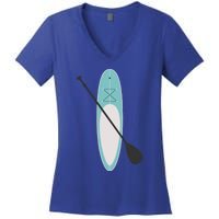 Vintage Summer Stand Up Paddle Board Sup Cute Gift Women's V-Neck T-Shirt