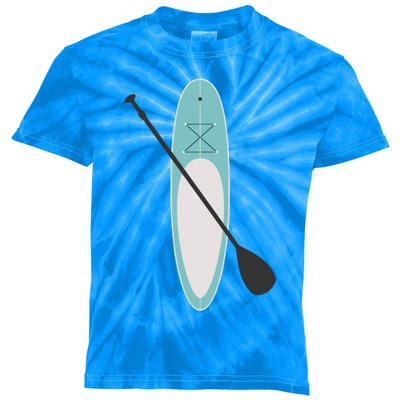 Vintage Summer Stand Up Paddle Board Sup Cute Gift Kids Tie-Dye T-Shirt