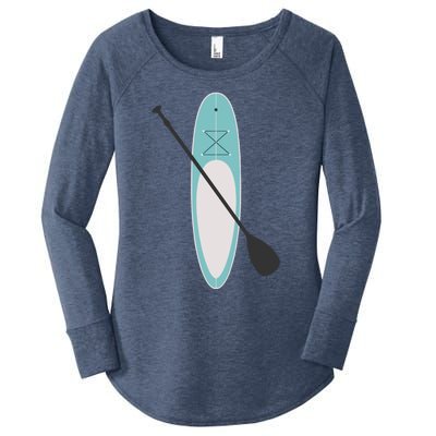 Vintage Summer Stand Up Paddle Board Sup Cute Gift Women's Perfect Tri Tunic Long Sleeve Shirt