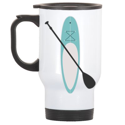 Vintage Summer Stand Up Paddle Board Sup Cute Gift Stainless Steel Travel Mug