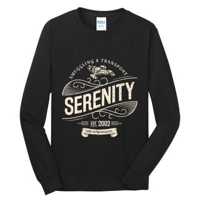 Vintage Serenity Smuggling And Transport Firefly Tall Long Sleeve T-Shirt