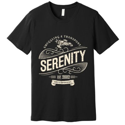 Vintage Serenity Smuggling And Transport Firefly Premium T-Shirt