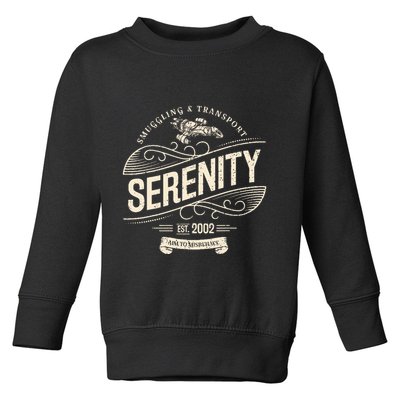 Vintage Serenity Smuggling And Transport Firefly Toddler Sweatshirt