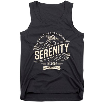 Vintage Serenity Smuggling And Transport Firefly Tank Top