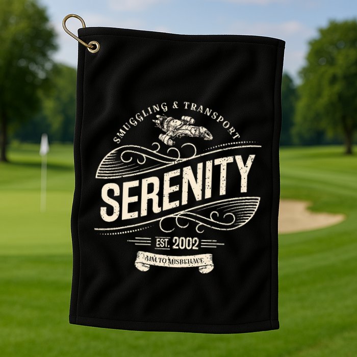 Vintage Serenity Smuggling And Transport Firefly Golf Towel