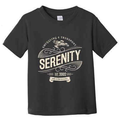 Vintage Serenity Smuggling And Transport Firefly Toddler T-Shirt