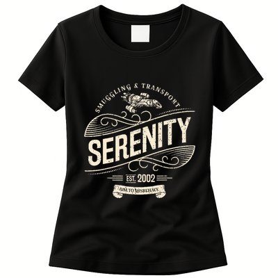 Vintage Serenity Smuggling And Transport Firefly Womens T-Shirt