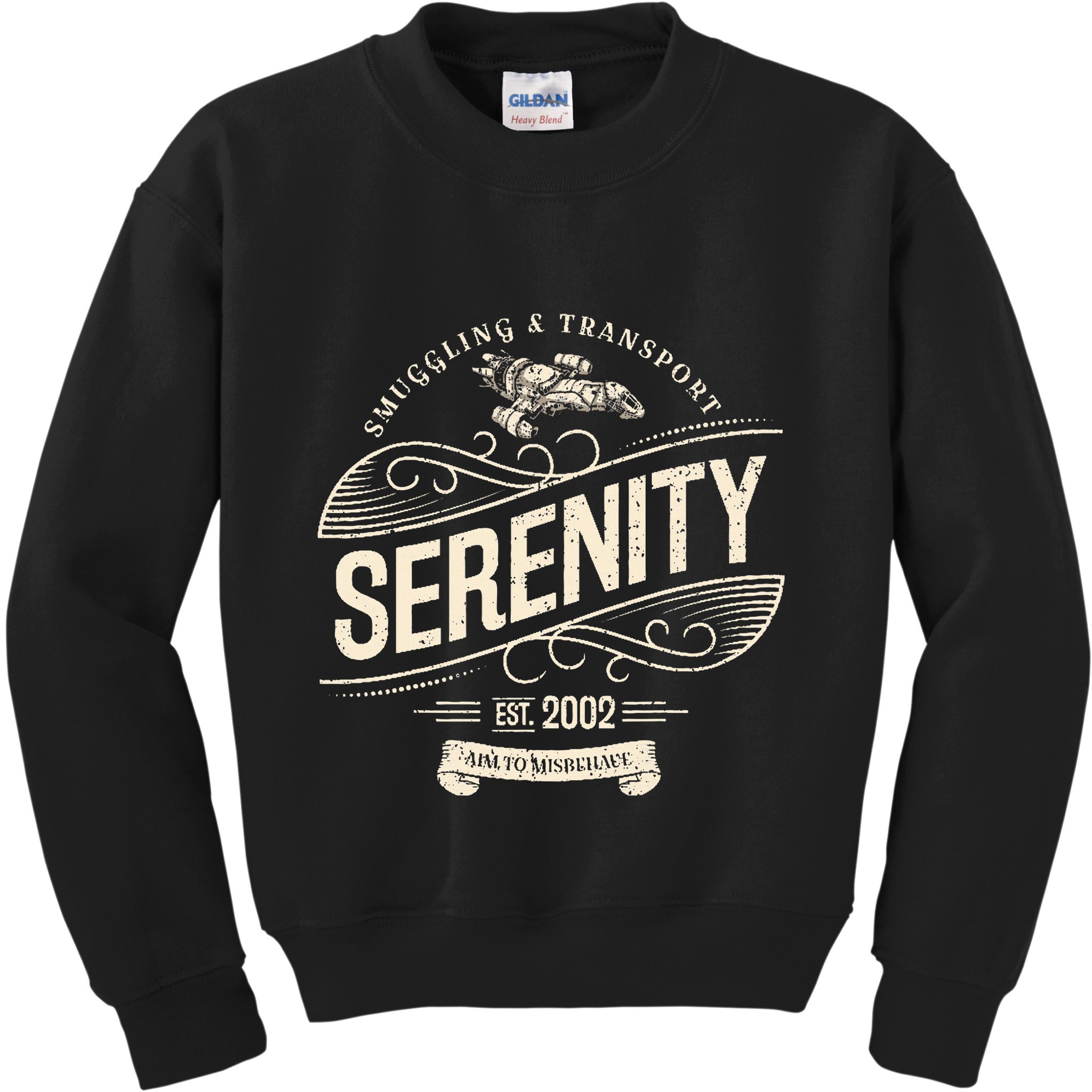 Vintage Serenity Smuggling And Transport Firefly Kids Sweatshirt