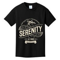 Vintage Serenity Smuggling And Transport Firefly Kids T-Shirt