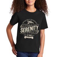 Vintage Serenity Smuggling And Transport Firefly Kids T-Shirt