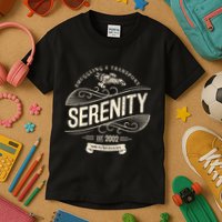Vintage Serenity Smuggling And Transport Firefly Kids T-Shirt