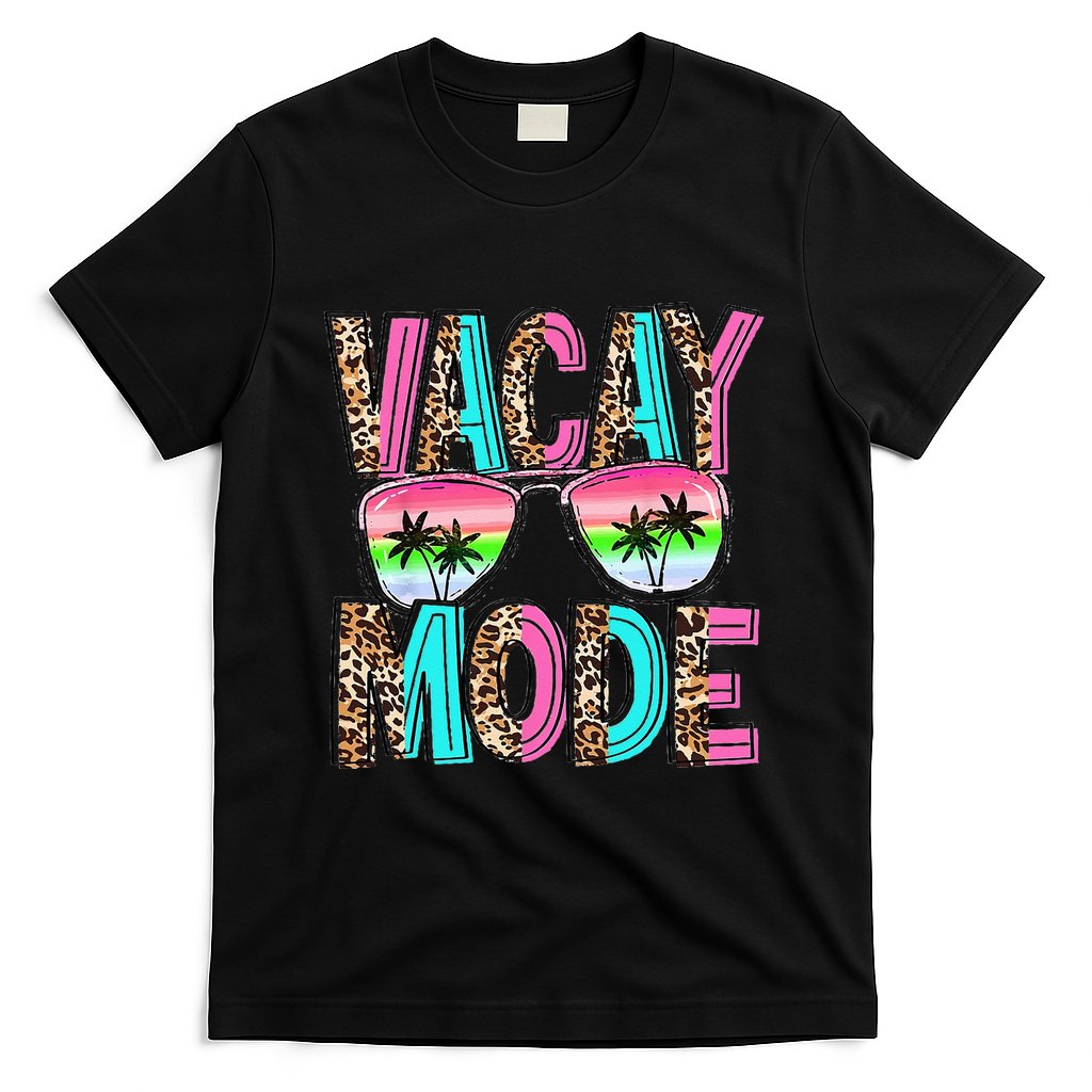 Vacation Summer Sunglasses And Palm Trees Vacay Mode Funny T-Shirt