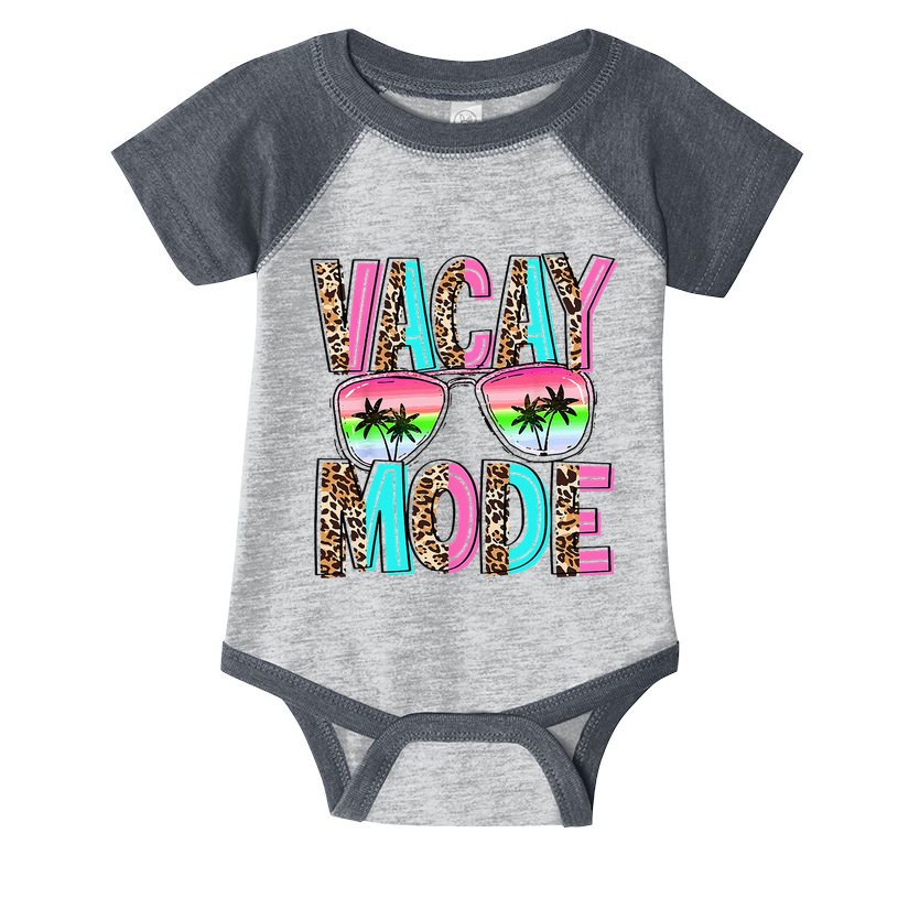 Vacation Summer Sunglasses And Palm Trees Vacay Mode Funny Infant Baby Jersey Bodysuit