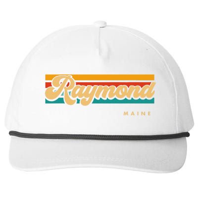 Vintage Sunset Stripes Raymond Maine Snapback Five-Panel Rope Hat