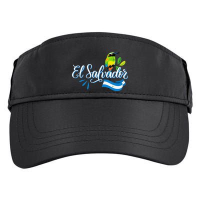 Vos Solo Sos Paja Salvadoran Slang El Salvador Flag Torogoz Adult Drive Performance Visor