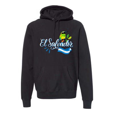 Vos Solo Sos Paja Salvadoran Slang El Salvador Flag Torogoz Premium Hoodie