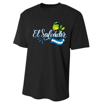 Vos Solo Sos Paja Salvadoran Slang El Salvador Flag Torogoz Performance Sprint T-Shirt