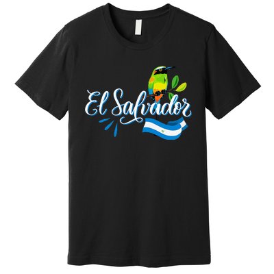 Vos Solo Sos Paja Salvadoran Slang El Salvador Flag Torogoz Premium T-Shirt