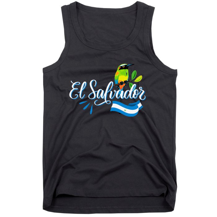 Vos Solo Sos Paja Salvadoran Slang El Salvador Flag Torogoz Tank Top