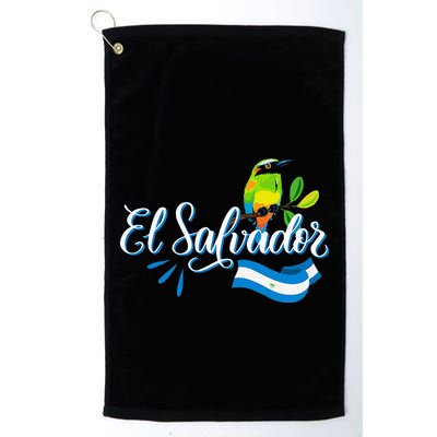 Vos Solo Sos Paja Salvadoran Slang El Salvador Flag Torogoz Golf Towel