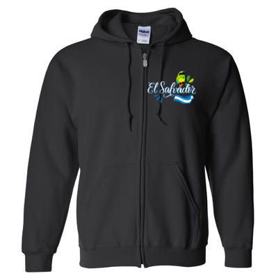 Vos Solo Sos Paja Salvadoran Slang El Salvador Flag Torogoz Full Zip Hoodie