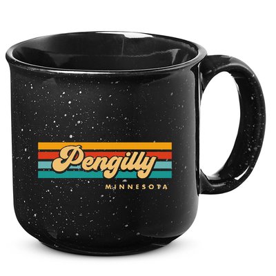 Vintage Sunset Stripes Pengilly Minnesota 15oz Campfire Ceramic Mug