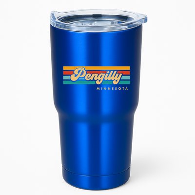 Vintage Sunset Stripes Pengilly Minnesota Tumbler