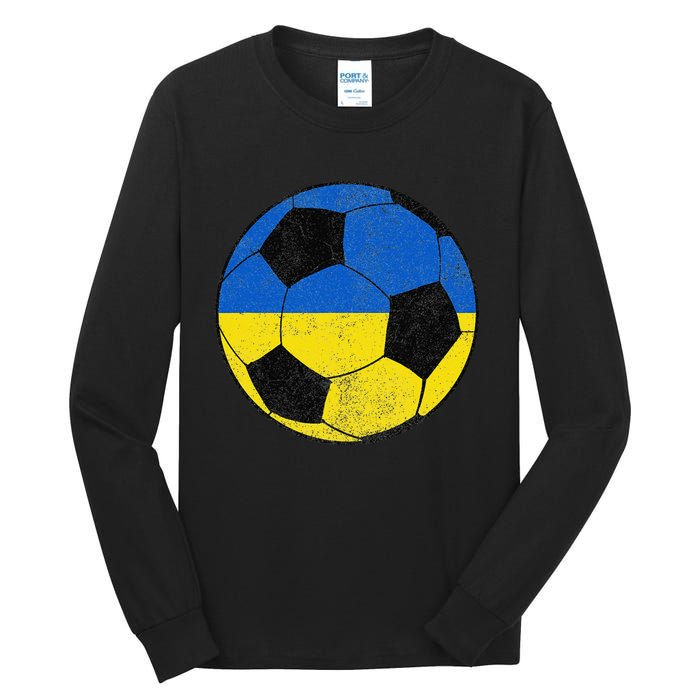 Vintage Soccer Soccer Jersey Ukraine Tall Long Sleeve T-Shirt