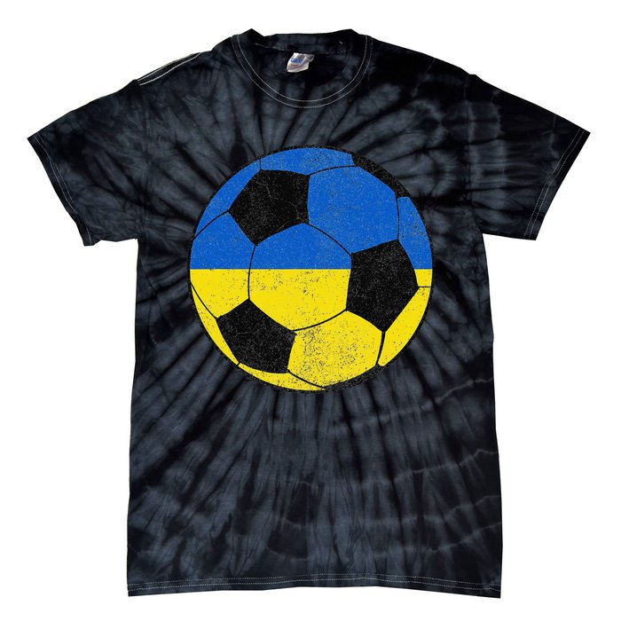 Vintage Soccer Soccer Jersey Ukraine Tie-Dye T-Shirt