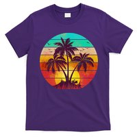 Vintage Sunset Sunrise Palm Tree Island T-Shirt