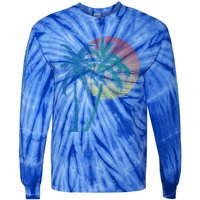 Vintage Sunset Sunrise Palms Vacay Summer Vacation Vibes Tee Funny Gift Tie-Dye Long Sleeve Shirt