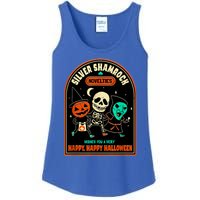 Vintage Silver Shamrock Novelties Happy Happy Halloween Ladies Essential Tank