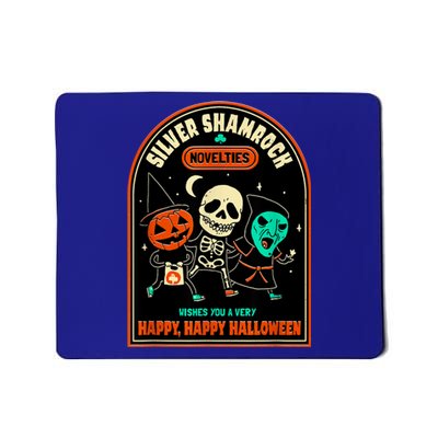 Vintage Silver Shamrock Novelties Happy Happy Halloween Mousepad