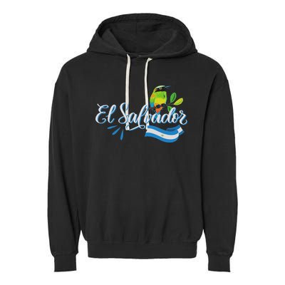 Vos Solo Sos Paja Salvadoran Slang El Salvador Flag Torogoz Garment-Dyed Fleece Hoodie
