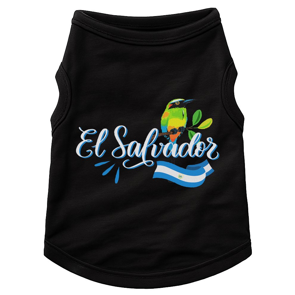 Vos Solo Sos Paja Salvadoran Slang El Salvador Flag Torogoz Doggie Tank