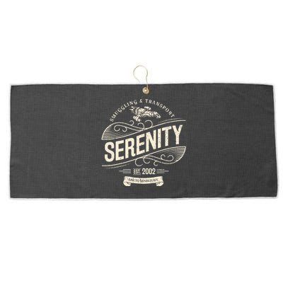 Vintage Serenity Smuggling And Transport Firefly Large Microfiber Waffle Golf Towel