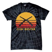 Vintage Skeet Shooting Clay Buster Shotgun Sport Tie-Dye T-Shirt