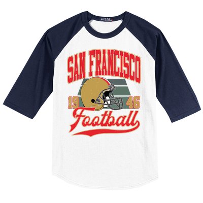 Vintage Style San Francisco Football Baseball Sleeve Shirt