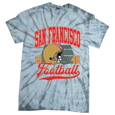 Vintage Style San Francisco Football Tie-Dye T-Shirt