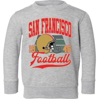 Vintage Style San Francisco Football Toddler Sweatshirt