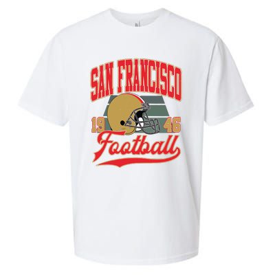 Vintage Style San Francisco Football Sueded Cloud Jersey T-Shirt