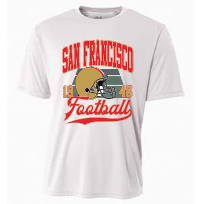 Vintage Style San Francisco Football Cooling Performance Crew T-Shirt