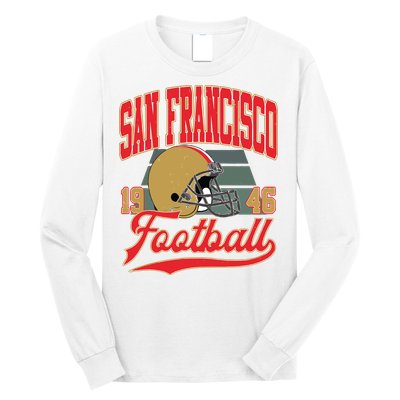 Vintage Style San Francisco Football Long Sleeve Shirt
