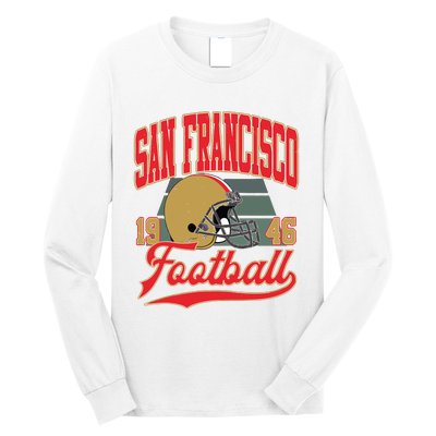 Vintage Style San Francisco Football Long Sleeve Shirt