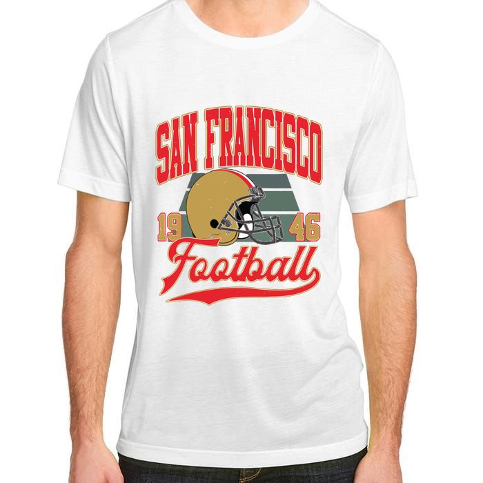 Vintage Style San Francisco Football Adult ChromaSoft Performance T-Shirt