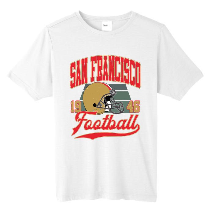 Vintage Style San Francisco Football Tall Fusion ChromaSoft Performance T-Shirt