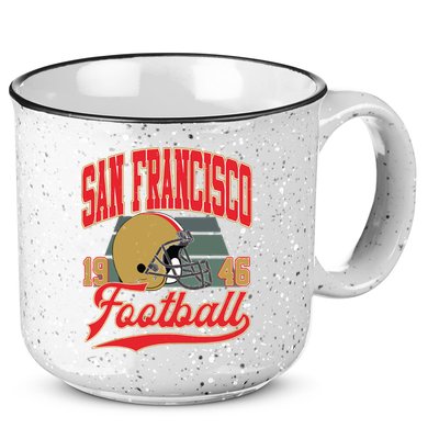 Vintage Style San Francisco Football 15oz Campfire Ceramic Mug