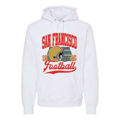 Vintage Style San Francisco Football Premium Hoodie