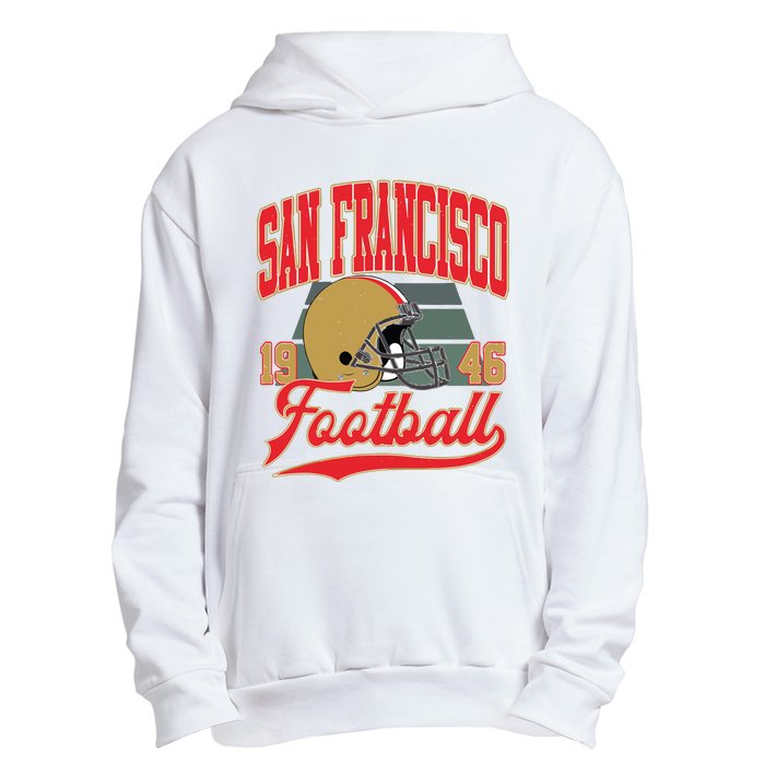 Vintage Style San Francisco Football Urban Pullover Hoodie